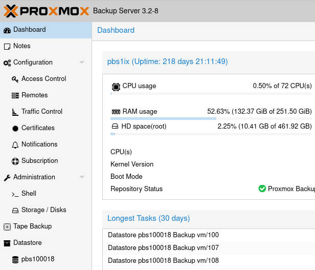 Reliable Backup Sotrage Solution for Vms